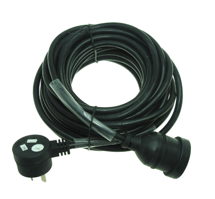 10A Piggyback to 10A Socket on 3×1.5mm2 Cable – 10m