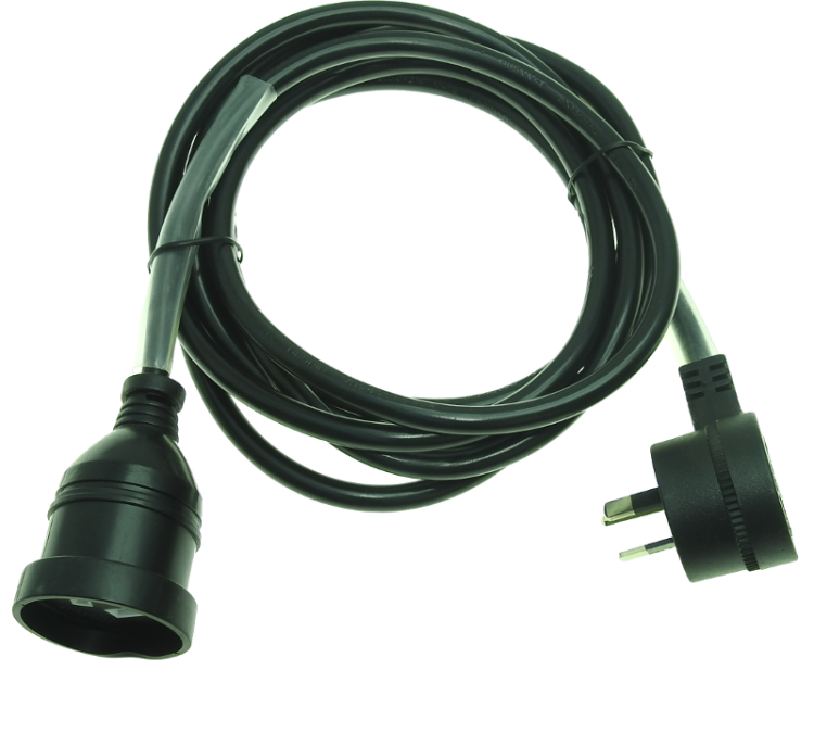 10A Piggyback to 10A Socket on 3×1.5mm2 Cable – 3m