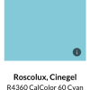 Roscoelux Cinegel Calcolour Role 60 Cyan R4360