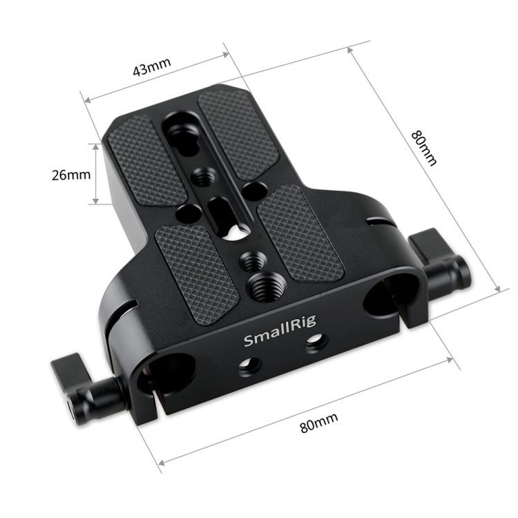 SmallRig Baseplate with 15mm Dual Rod Clamp 1674