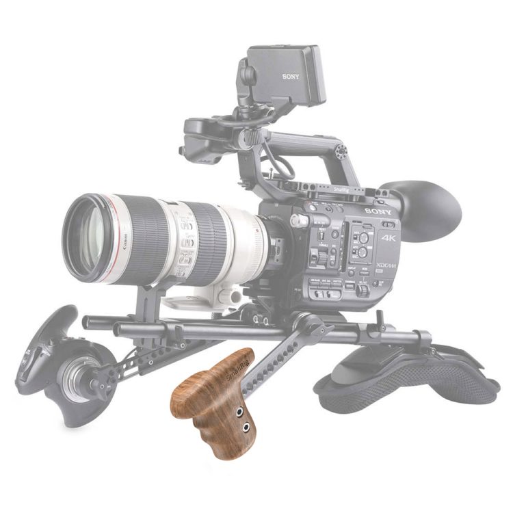 SmallRig Left Side Wooden Grip with Arri Rosette 1891