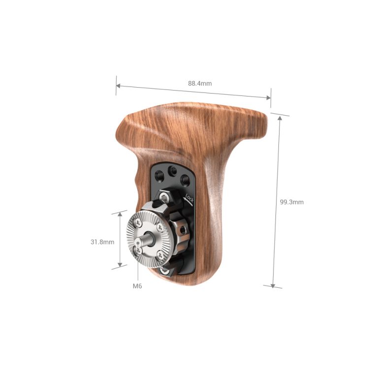 SmallRig Right Side Wooden Grip with ARRI Rosette 1941