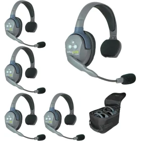 Eartec UL5S 5-Person Wireless Intercom with 5 UltraLITE Single-Ear Headsets