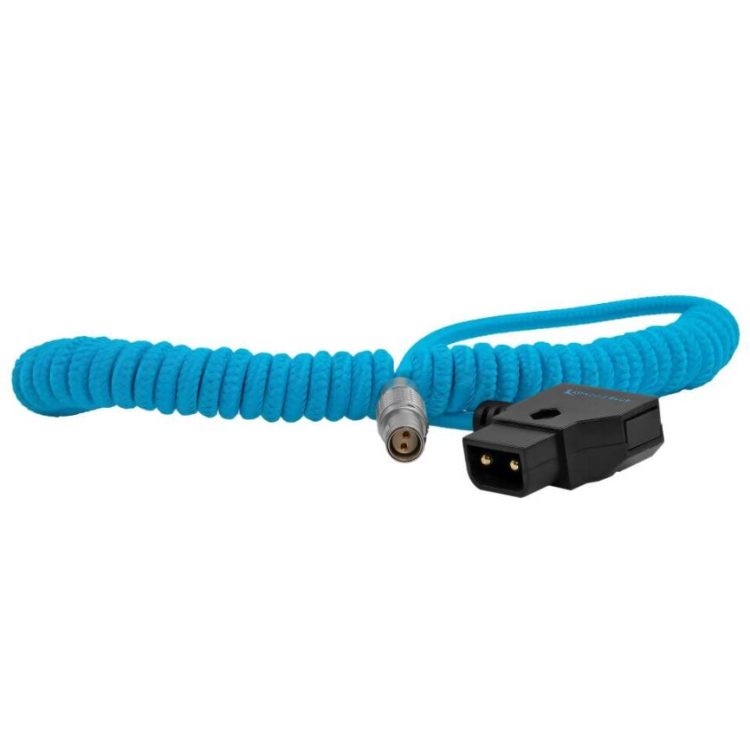 Kondor Blue D-Tap To Right Angle Lemo 2 Pin Power Cable (Coiled)