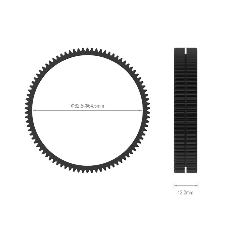 SmallRig Φ62.5-Φ64.5 Seamless Focus Gear Ring 3291