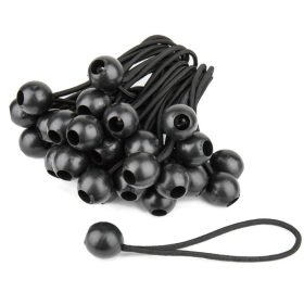 Kupo Ball Bungee Dia. 4.5mm/ Length 6''( Black) 50 Pcs/Pack